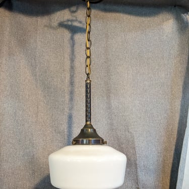 Vintage Schoolhouse Pendant Light 8.5 x 28