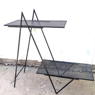 Metal 2 Tier MCM Plant Stand