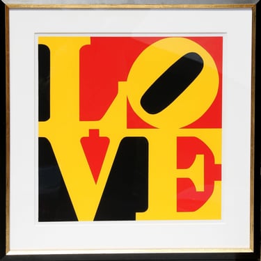 Robert Indiana, The German LOVE, Screenprint (unsigned) 