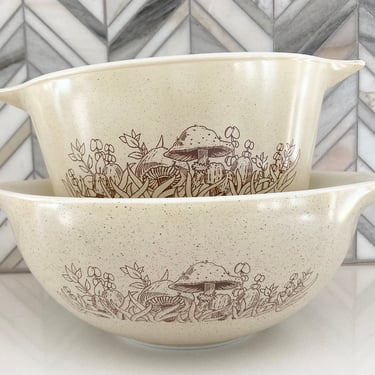 Pyrex Forest Fancies Cinderella Bowl (443, 2.5 l) and Casserole Dish (474-B, 1.5 liter), Purchase Individually or as a Set, Vintage Pyrex 