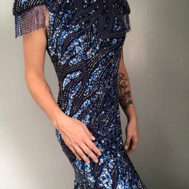 Sequin Evening Gown 