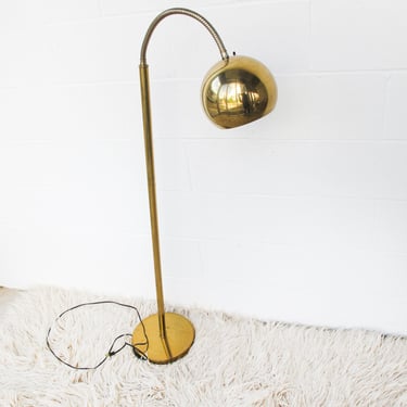 Mid-Century Solid Brass  "Bubble" Floor Lamp 