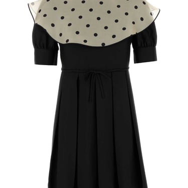Valentino Garavani Women Black Silk Mini Dress