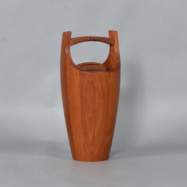 Jens Quistgaard for Dansk Solid Teak Danish Congo Ice Bucket Model 810 