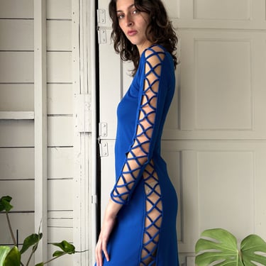 70s Frederick's Cut Out Dress | S