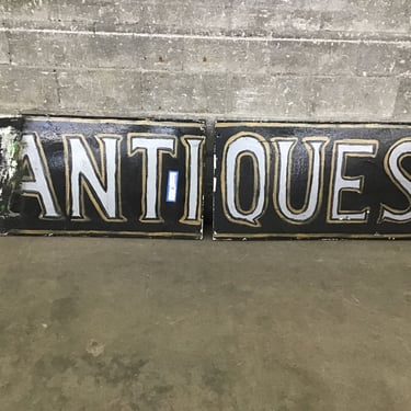 Two-Piece Antiques Sign (Seattle)