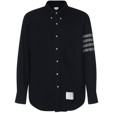 Thom Browne Men Straight Fit Pc L/S Shirt In University