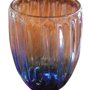 Blue Schneider Art Deco Glass Vase