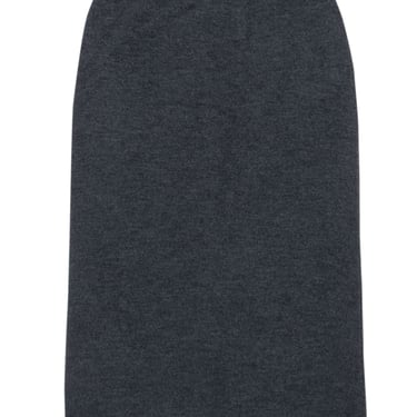 St. John - Charcoal Grey Knit Midi Pencil Skirt Sz 4