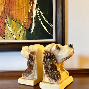 Mid- Century Cocker Spaniel Bookend 