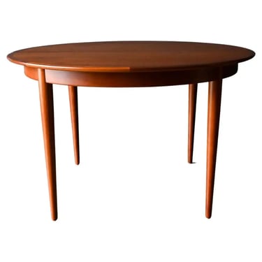 Expandable Teak Dining Table with Three Extension Leaves, Norway ca. 1960