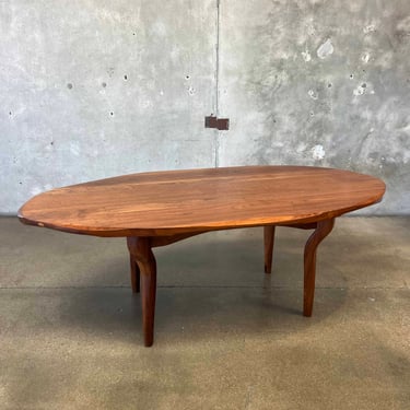 Solid Walnut Studio Craft Table by Kirk Delman