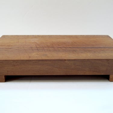 Vintage Wooden Bread Board Bread Cheese Board Serving Mid Century Plant Stand Display Stand Riser Altar Stand Wood Board Wood Cutting Board 