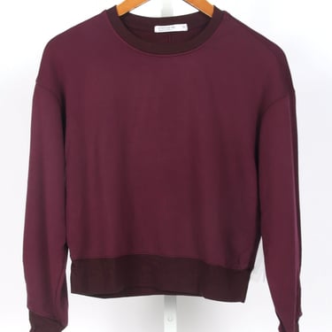 Softest Fleece Cropped Pullover - Cherry Liquor