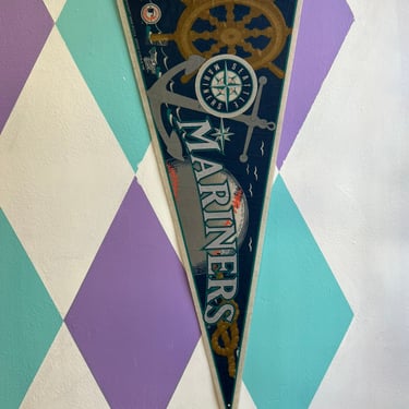 Vintage 1990s Seattle Mariners Pennant