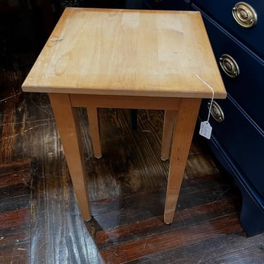 Maple wood stand/side table. 16” x 16” x 25.5” 