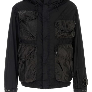 C.P. Company Men Black Nylon Mille Jacket