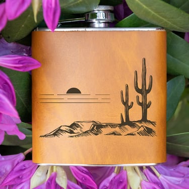 Personalized Leather Flask |  Groomsmen Gift |  Wedding Party |  Bridesmaids Gift |  In Blue Handmade 