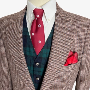 NEW Old Stock ~ Vintage HARRIS TWEED Wool Blazer ~ 38 to 40 Long ~ Donegal ~ jacket / sport coat ~ Preppy / Ivy League / Trad ~ 