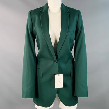 PS by PAUL SMITH Size S Forest Green Wool Notch Lapel Jacket Blazer