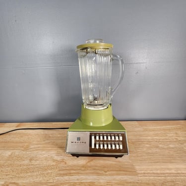 Vintage Green Waring Solid State Blender 