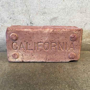 100 year old Highway Brick Paver &quot;California&quot;