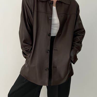 Vintage Espresso Leather Jacket