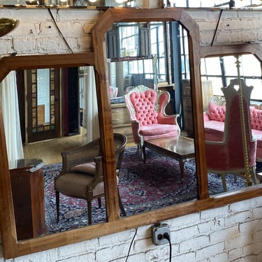 Triptych Wood Framed Mirror