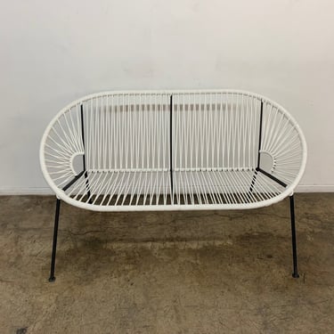 Iron and cord loveseat 