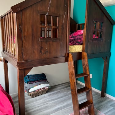 Pottery Barn Kid's Treehouse Loft Bed