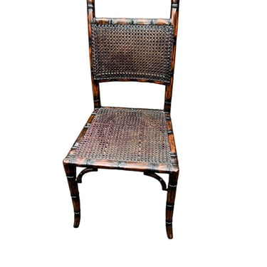 Beautiful Sarreid faux bamboo chair 