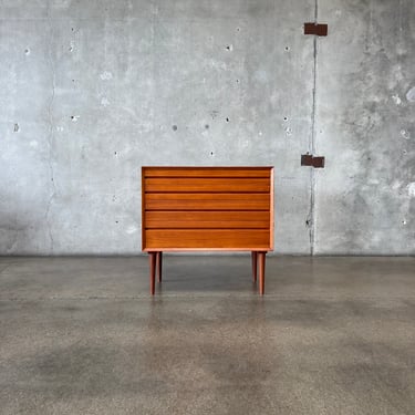 Danish Modern Four Drawer Teak Chest Circa 1960