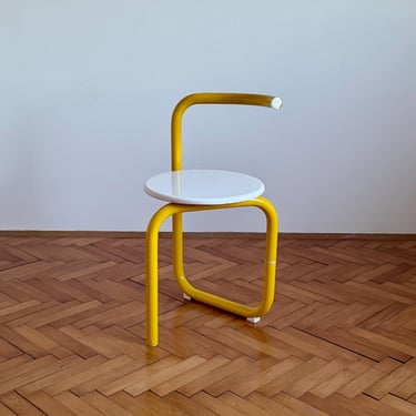 Space Age Folding Chair / Minimalist Pop Art Chair / Designer Chair Meblo / Small Chair / Made in Yugoslavia / 1970s 