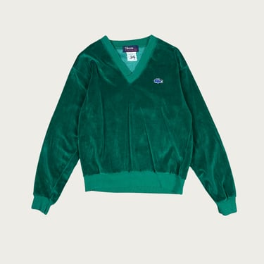 (S) Izod Lacoste Green Velour Sweatshirt