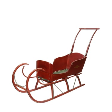 Victorian Child’s Red Sled