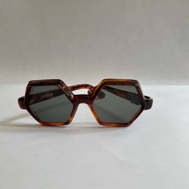 Vintage Hexagon Sunglasses  