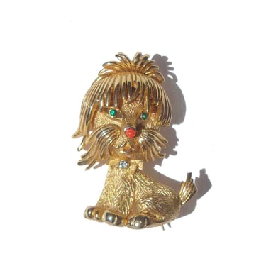 Vintage 60s Corocraft Lion Cub Brooch Pin 