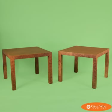 Pair of Burl Parsons End Tables