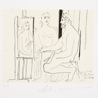 Le Pientre et Son Modele, Pablo Picasso (After), Marina Picasso Estate Lithograph Collection 