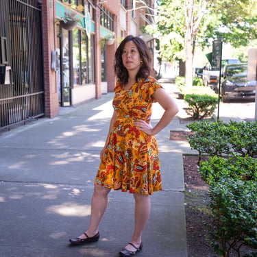 The Daphne Dress in Orange