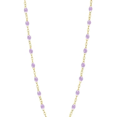 16.5&quot; Classic Gigi Necklace - Lilac + 14K Yellow Gold