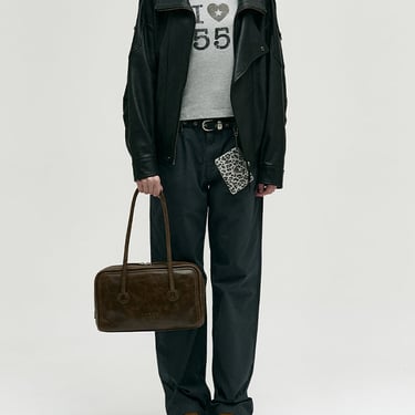 Marge Sherwood Soft Boston Bag, Washed Brown