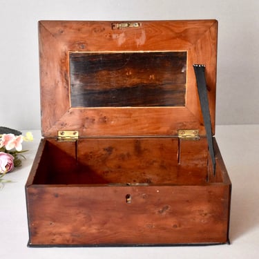 Antique Wooden Embroidery Utensils Box Box Home Decor Victorian Wooden Box Sewing Tools Storages Antique Decor 