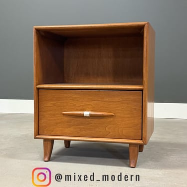 Walnut Mid Century Nightstand by Red Lion 
