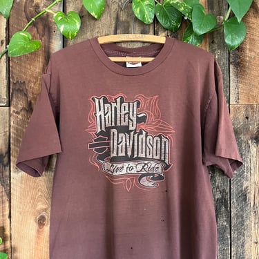 HARLEY DAVIDSON 90’s USA製 Vintage スウェット Vintage 90s Harley Davidson Wolf Western T Shirt Sz L