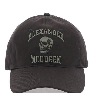 Alexander Mcqueen Varsity Skull Baseball Cap Men