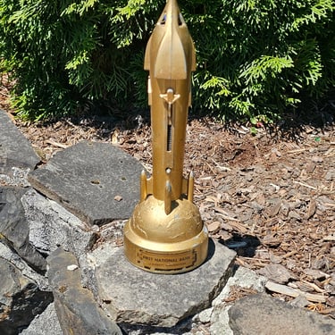 Mid Century Rocket Statue 