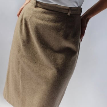 Vintage Ralph Lauren Cashmere Pencil Skirt