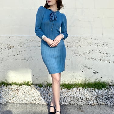 Beauxbatons Sky Blue Knit Dress