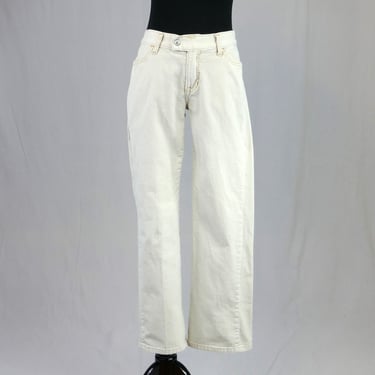 Vintage Gap Corduroys - snug 30" low rise waist - Pale Beige Off-White - Stretch Cords - Vintage 2003 Pants - 29.5" inseam 